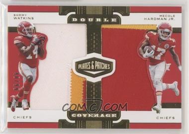 2019 Panini Plates & Patches - Double Coverage Relics #DC-15 - Mecole Hardman Jr., Sammy Watkins /99