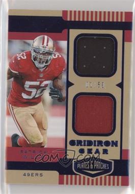 2019 Panini Plates & Patches - Gridiron Gear - Blue #GG6 - Patrick Willis /50