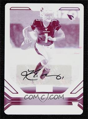 2019 Panini Playbook - [Base] - Printing Plate Magenta #102 - Rookies Signatures - Kyler Murray /1