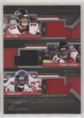 2019 Panini Playbook - Triple Threats #TT-AF - Matt Ryan, Devonta Freeman, Calvin Ridley /99