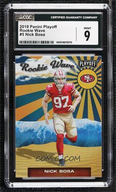 2019 Panini Playoff - Rookie Wave #5 - Nick Bosa [CGC 9 Mint]