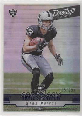 2019 Panini Prestige - [Base] - Xtra Points Blue #252 - Rookie - Hunter Renfrow /299