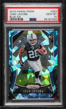 2019 Panini Prizm - [Base] - Blue Ice Prizm #323 - Rookies - Josh Jacobs /99 [PSA 10 GEM MT]