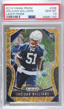 2019 Panini Prizm - [Base] - Lazer Prizm #398 - Rookies - Joejuan Williams [PSA 10 GEM MT]