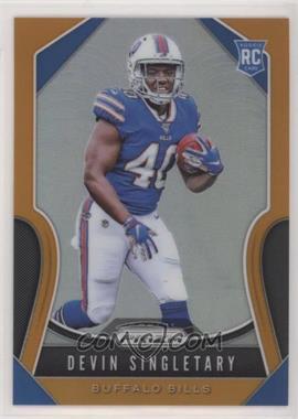 2019 Panini Prizm - [Base] - Orange Prizm #335 - Rookies - Devin Singletary /249