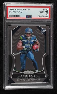 2019 Panini Prizm - [Base] #343 - Rookies - DK Metcalf [PSA 10 GEM MT]