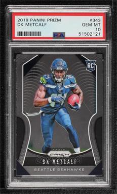 2019 Panini Prizm - [Base] #343 - Rookies - DK Metcalf [PSA 10 GEM MT]