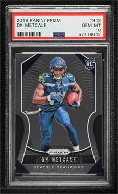 2019 Panini Prizm - [Base] #343 - Rookies - DK Metcalf [PSA 10 GEM MT]