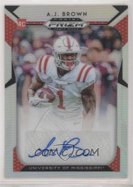 2019 Panini Prizm Draft - [Base] - Silver Prizm Autographs #105 - Draft Picks - A.J. Brown