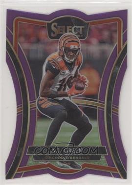 2019 Panini Select - [Base] - Purple Prizm #161 - Premier Level Die-Cut - A.J. Green /75