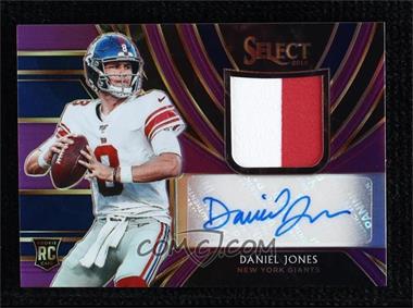 2019 Panini Select - Rookie Signature Memorabilia - Purple Prizm #RM-DJ.1 - Daniel Jones /25