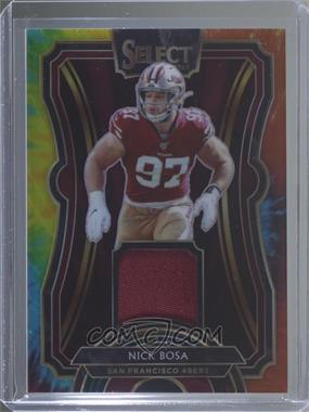 2019 Panini Select - Rookie Swatches - Tie-Dye Prizm #RS-5 - Nick Bosa /25