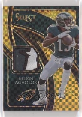 2019 Panini Select - Select Swatches - Gold Prizm #SS-22 - Nelson Agholor /10