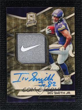 2019 Panini Spectra - [Base] - Gold Prizm Laundry Tag Nike Swoosh #235 - Rookie Patch Autographs - Irv Smith Jr. /1