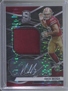 2019 Panini Spectra - [Base] - Neon Black Light Prizm #218 - Rookie Patch Autographs - Nick Bosa /10