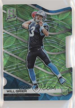 2019 Panini Spectra - [Base] - Neon Green Prizm Die-Cut #186 - Rookies - Will Grier /30