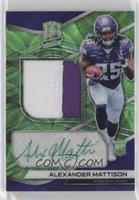 Rookie Patch Autographs - Alexander Mattison #/50