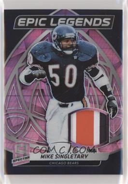 2019 Panini Spectra - Epic Legends Materials - Neon Pink #ELM-13 - Mike Singletary /15 [EX to NM]
