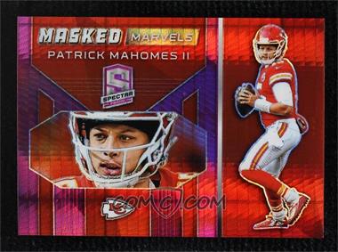 2019 Panini Spectra - Masked Marvels - Neon Pink #MM-1 - Patrick Mahomes II /25