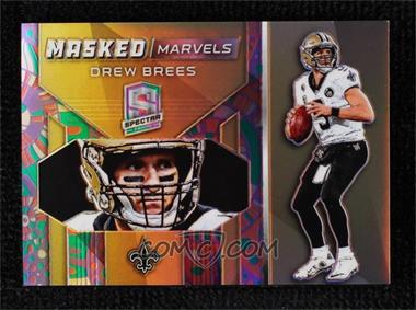 2019 Panini Spectra - Masked Marvels - Psychedelic #MM-20 - Drew Brees /5