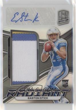 2019 Panini Spectra - Radiant Rookie Patch Signatures #RRPS-20 - Easton Stick /199