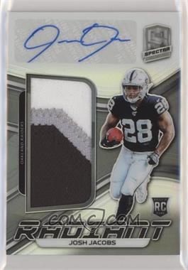 2019 Panini Spectra - Radiant Rookie Patch Signatures #RRPS-4 - Josh Jacobs /199