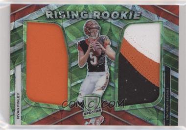 2019 Panini Spectra - Rising Rookie Materials - Neon Green #RRM-6 - Ryan Finley /50