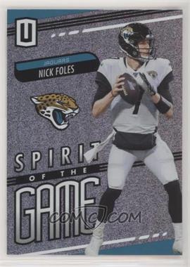 2019 Panini Unparalleled - Spirit of the Game #SG-NF - Nick Foles