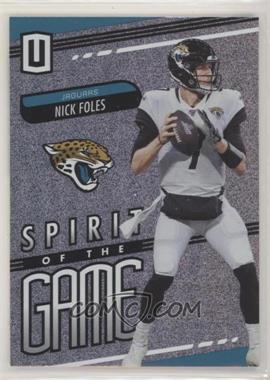 2019 Panini Unparalleled - Spirit of the Game #SG-NF - Nick Foles