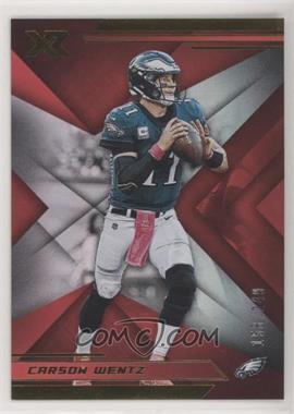 2019 Panini XR - [Base] - Red #15 - Carson Wentz /249