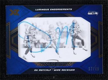 2019 Panini XR - Luminous Endorsements - Blue #LE-DK - DK Metcalf /49