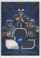 Carson Wentz, Miles Sanders, Zach Ertz #/49