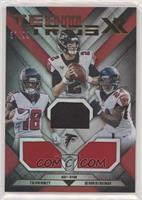 Calvin Ridley, Devonta Freeman, Matt Ryan #/99