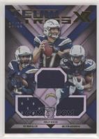 Keenan Allen, Melvin Gordon III, Philip Rivers [EX to NM] #/99