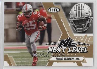 2019 Sage Hit Premier Draft - [Base] - Gold #116 - Next Level - Mike Weber Jr