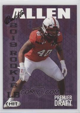 2019 Sage Hit Premier Draft - [Base] #19 - Dakota Allen