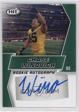 2019 Sage Hit Premier Draft - Rookie Autographs - Green #A19 - Chase Winovich