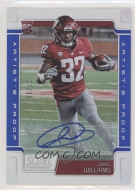 2019 Score - [Base] - Artist Proof Signatures #410 - Rookies - James Williams /35