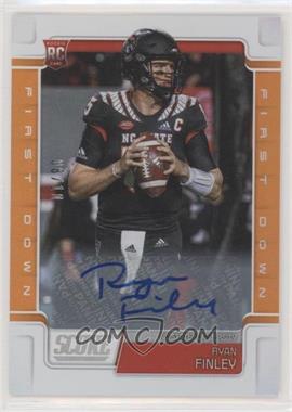 2019 Score - [Base] - First Down Signatures #335 - Rookies - Ryan Finley /10