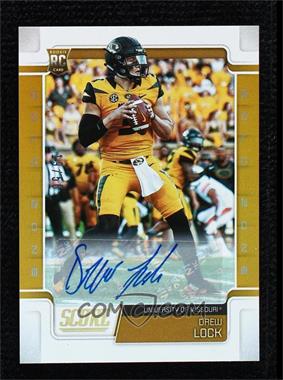 2019 Score - [Base] - Gold Zone Signatures #334 - Rookies - Drew Lock /50