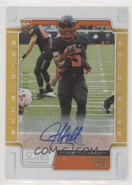 2019 Score - [Base] - Gold Zone Signatures #399 - Rookies - Justice Hill /50