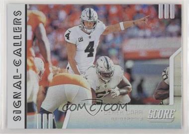 2019 Score - Signal Callers #SC-26 - Derek Carr