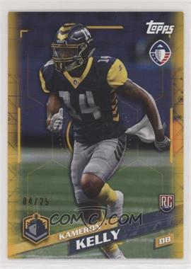 2019 Topps Alliance of American Football - [Base] - Gold #27 - Kameron Kelly /25