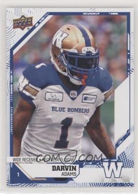 2019 Upper Deck CFL - [Base] - Blue #37 - Darvin Adams