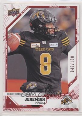 2019 Upper Deck CFL - [Base] - Red #179 - Jeremiah Masoli /150