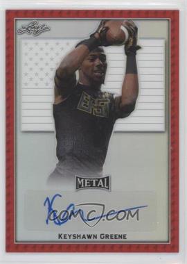 2020 Leaf Metal U.S. Army All-American Bowl - Metal Autographs Flag Etch - Red #BA-KG1 - Keyshawn Greene /3