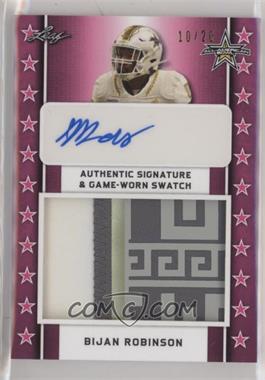 2020 Leaf Metal U.S. Army All-American Bowl - Patch Autographs - Pink #PA-BR1 - Bijan Robinson /20