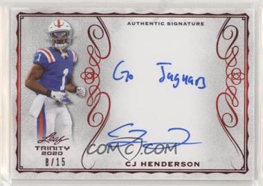 2020 Leaf Trinity - Signatures - Red Foil #A-CJH - CJ Henderson /15