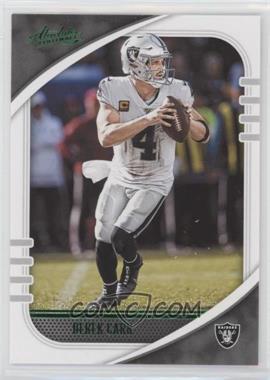 2020 Panini Absolute - [Base] - Green #36 - Derek Carr