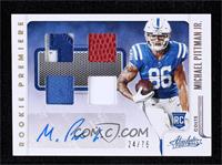 Rookie Premiere Materials - Michael Pittman Jr. #/75